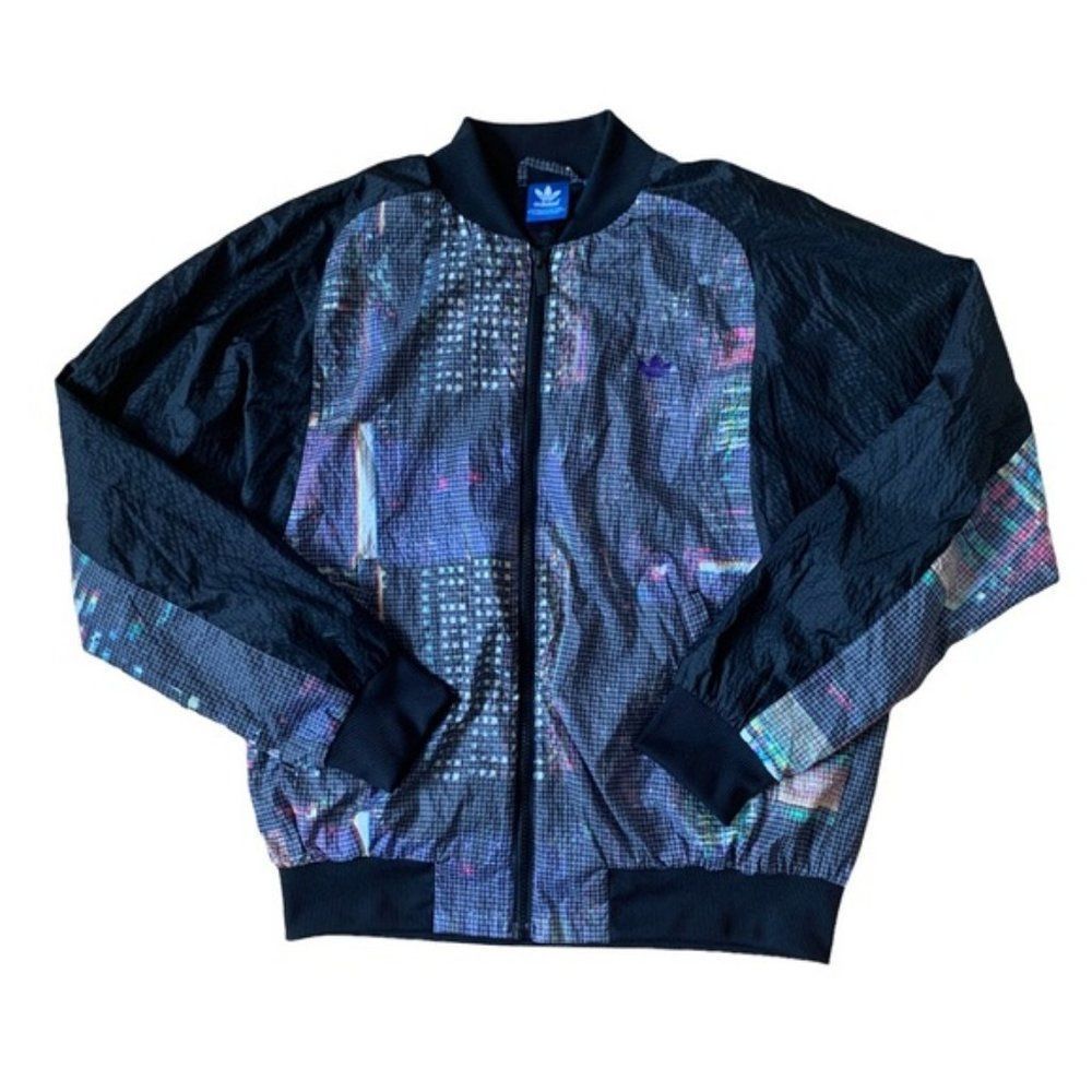 Black Adidas Lightweight Bomber Jacket